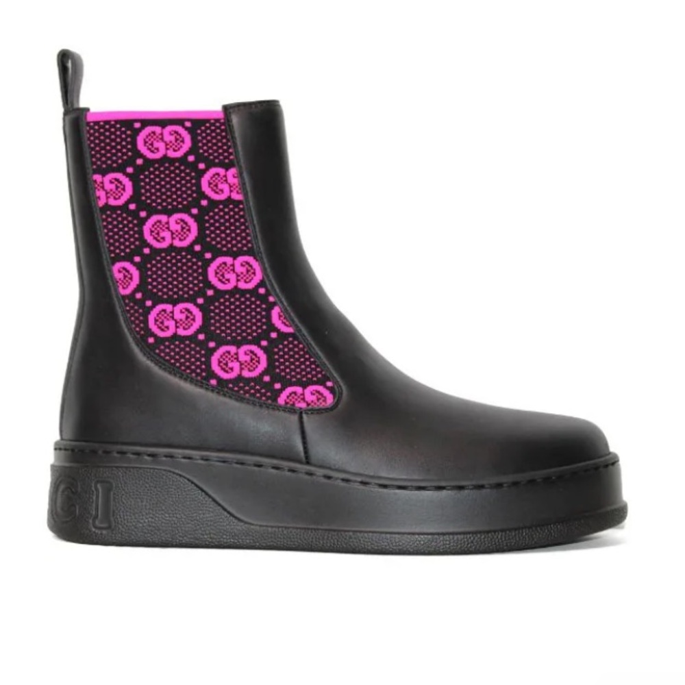 Gucci Women's GG Supreme Chelsea Boot